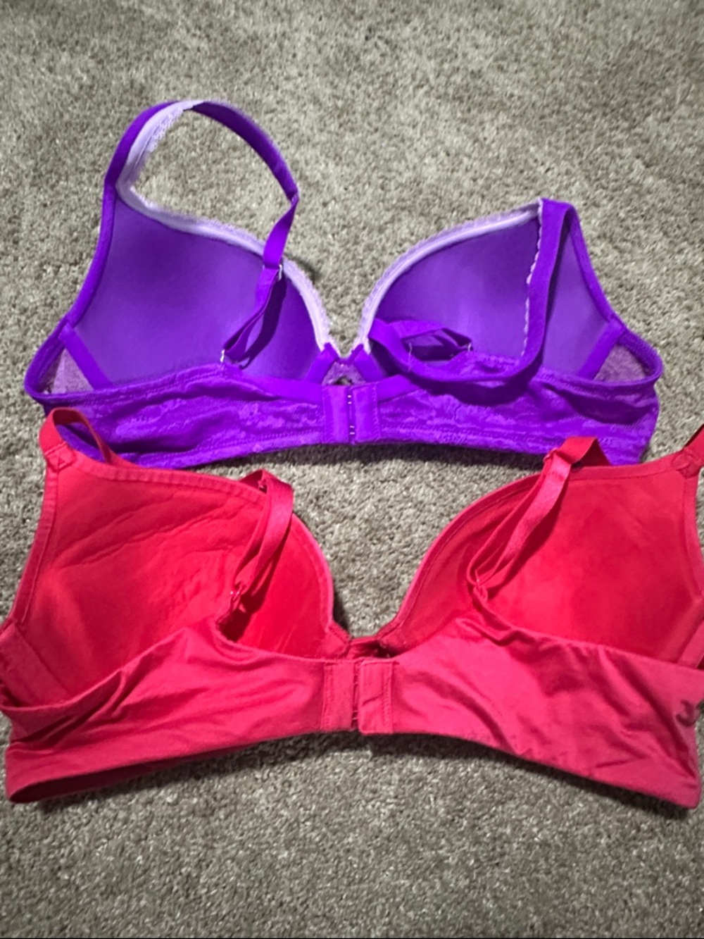 VS Purple and Hot Pink Embellished Push-Up Bras - Picture 6 of 12